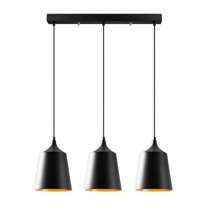 Hokku Designs 3 Lights Metal Body Adjustable Height Kitchen Island